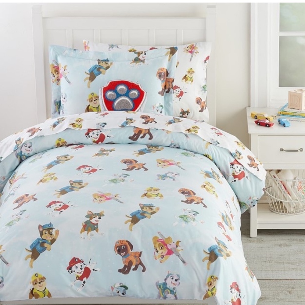 Pottery Barn Kids Blue Paw Patrol Duvet
